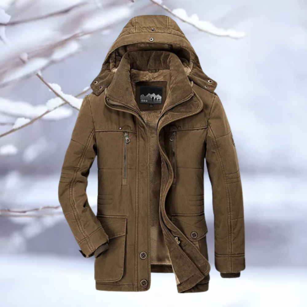 Thadeus | Herren Stylischer Winter Mantel | Warme