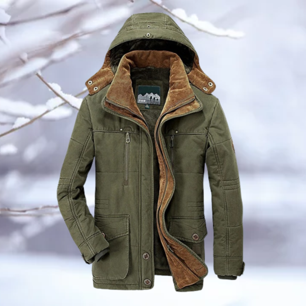 Thadeus | Herren Stylischer Winter Mantel | Warme