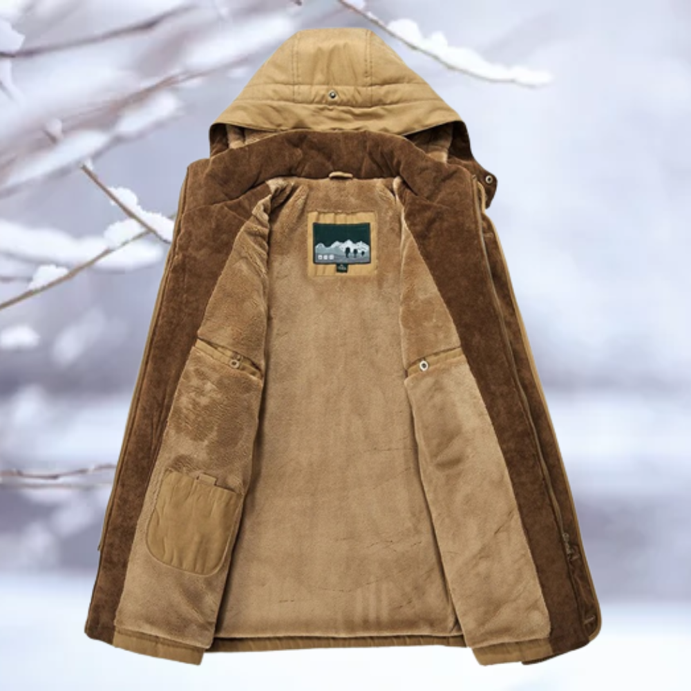 Thadeus | Herren Stylischer Winter Mantel | Warme